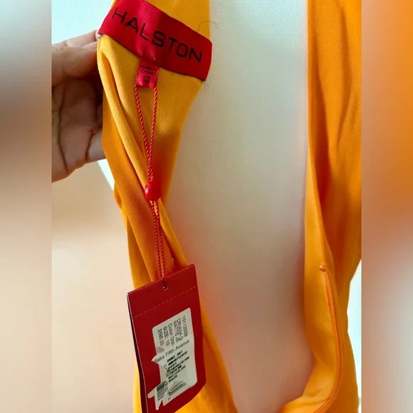 Halston Heritage Orange Maxi Dress - Picture 9 of 10